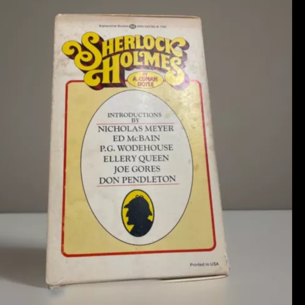 VTG✨6 Vintage Sherlock Holmes A. Conan Doyle Mystery Novels Ballantine 1975 (EC)